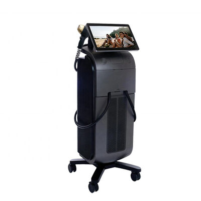 Κουμπί διακοπής έκτακτης ανάγκης Δίοδος μηχανή αποτρίχωσης λέιζερ με σύστημα ψύξης νερού αέρα ημιαγωγών που εξασφαλίζει την αποτρίχωση